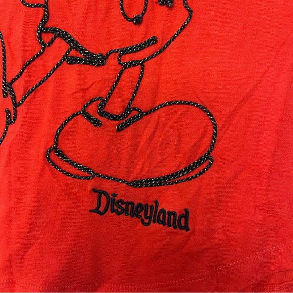 Disney Parks Disneyland Red Mickey Mouse Womens Tank Top XS Sleeveless - Picture 5 of 8
